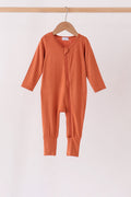 Caramel zipper bamboo anti-slip romper