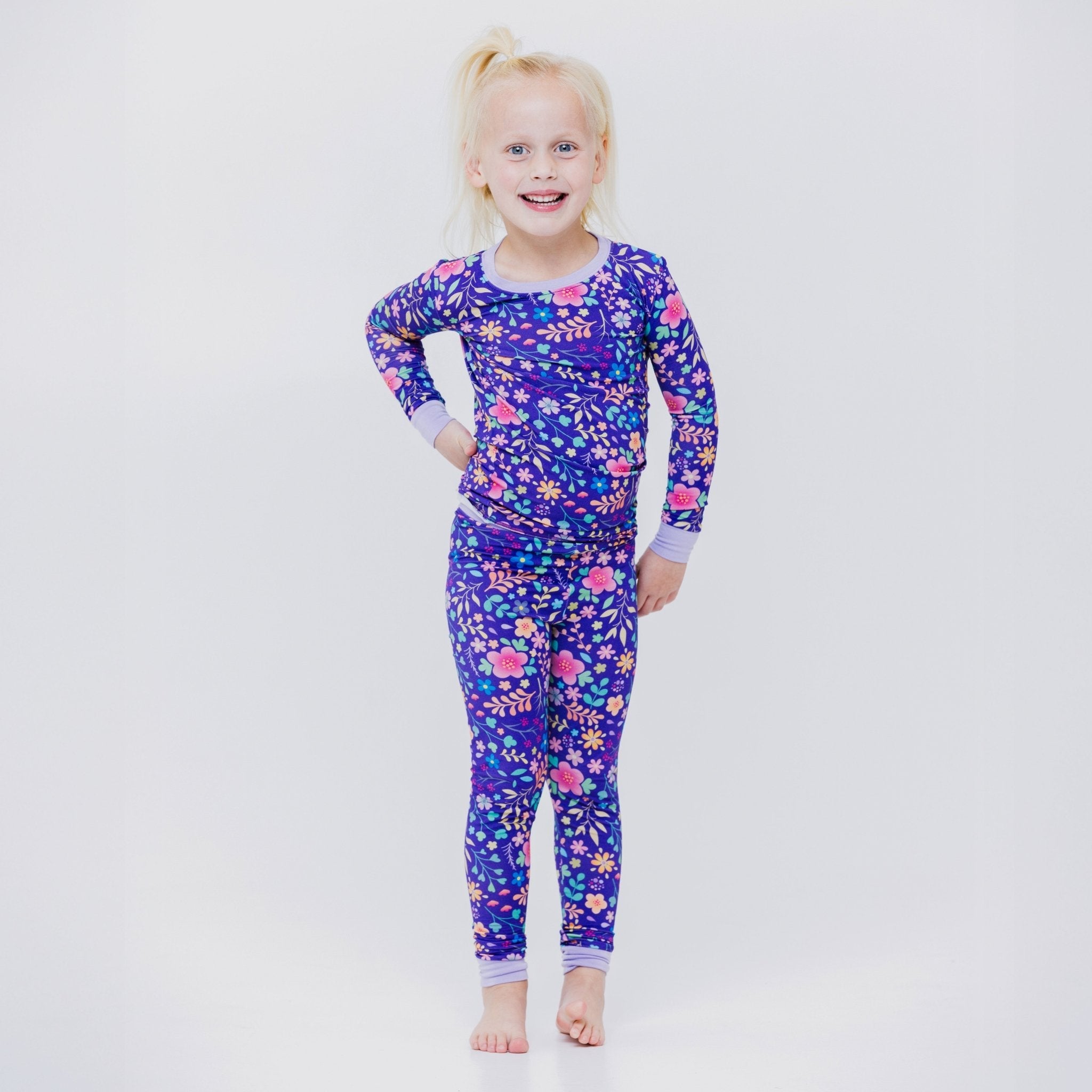 Orchid Gardens Long Sleeve Pajamas